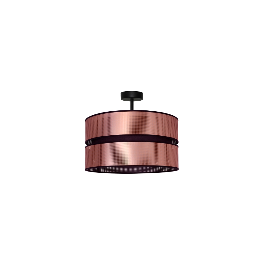 Duolla - Полилей за повърхностен монтаж COPPER SHINY 1xE27/15W/230V Ø 40 см меден/черен