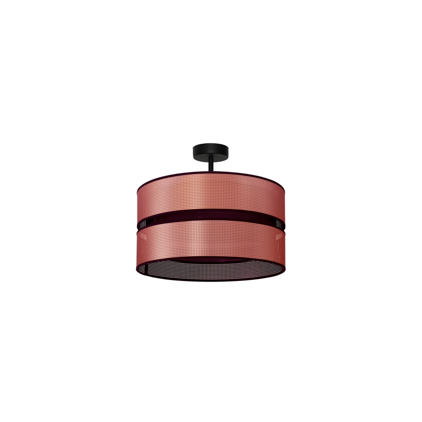 Duolla - Полилей за повърхностен монтаж COPPER SHINY 1xE27/15W/230V Ø 40 см меден/черен
