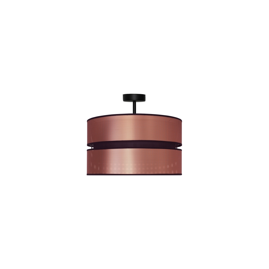 Duolla - Полилей за повърхностен монтаж COPPER SHINY 1xE27/15W/230V Ø 40 см меден/черен