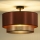 Duolla - Полилей за повърхностен монтаж COPPER SHINY 1xE27/15W/230V Ø 45 см меден