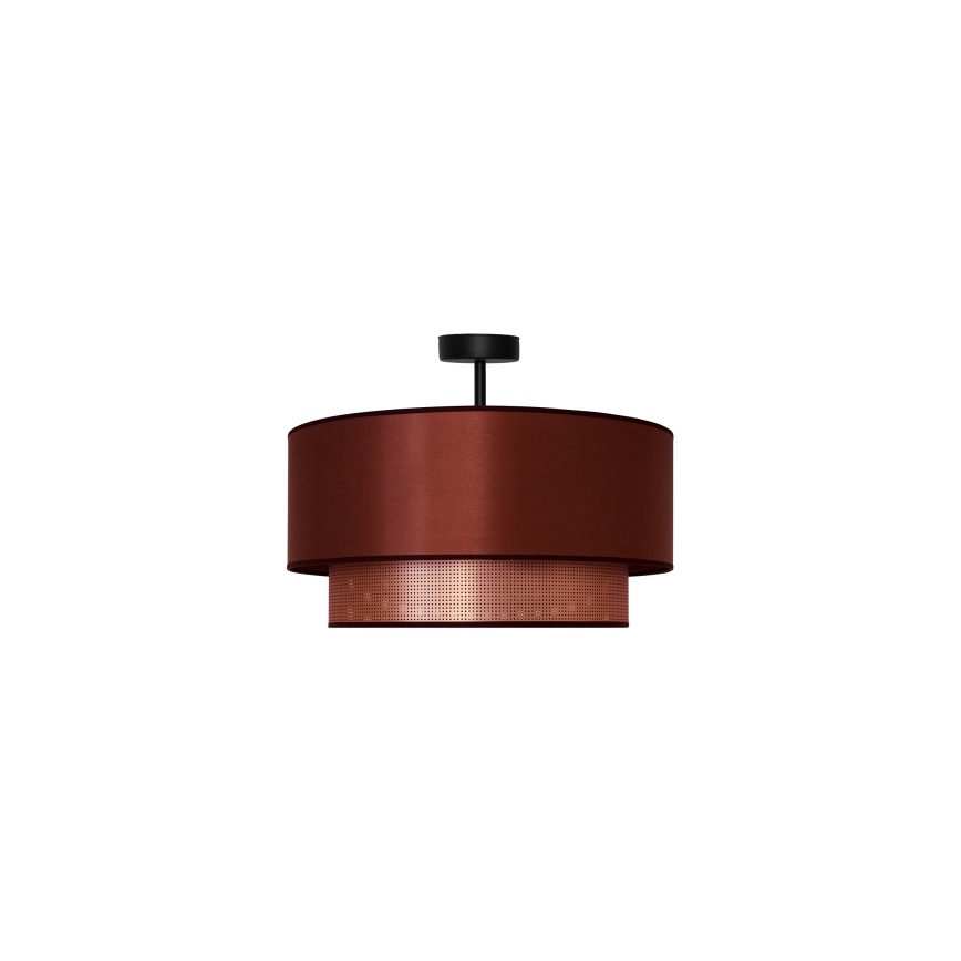 Duolla - Полилей за повърхностен монтаж COPPER SHINY 1xE27/15W/230V Ø 45 см меден