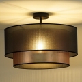 Duolla - Полилей за повърхностен монтаж COPPER SHINY 1xE27/15W/230V Ø 45 см кафяв/меден