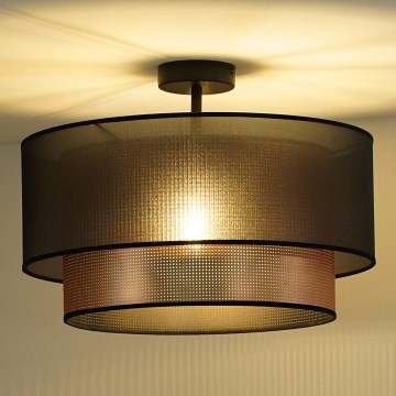 Duolla - Полилей за повърхностен монтаж COPPER SHINY 1xE27/15W/230V Ø 45 см кафяв/меден
