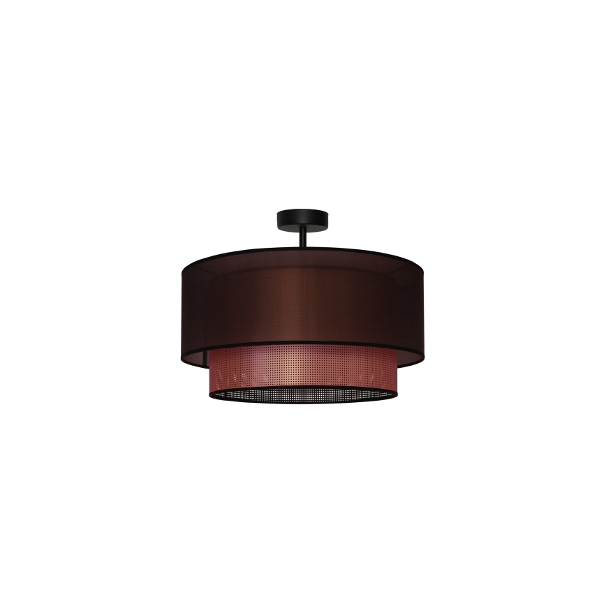Duolla - Полилей за повърхностен монтаж COPPER SHINY 1xE27/15W/230V Ø 45 см кафяв/меден