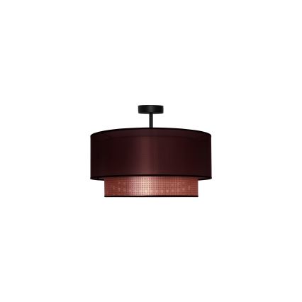 Duolla - Полилей за повърхностен монтаж COPPER SHINY 1xE27/15W/230V Ø 45 см кафяв/меден