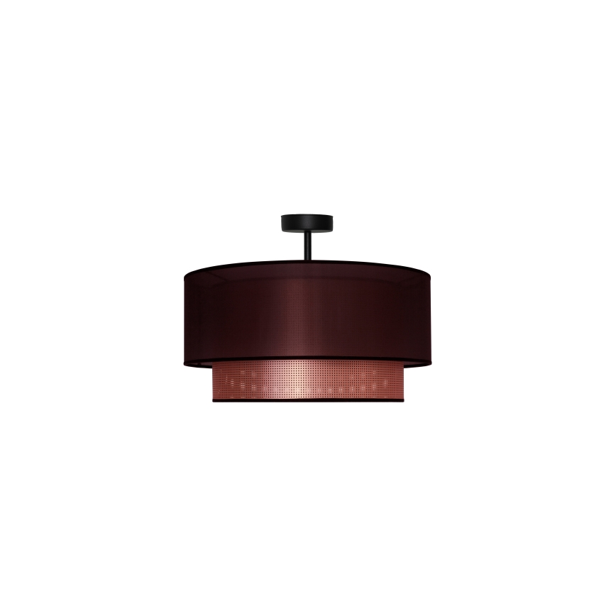 Duolla - Полилей за повърхностен монтаж COPPER SHINY 1xE27/15W/230V Ø 45 см кафяв/меден