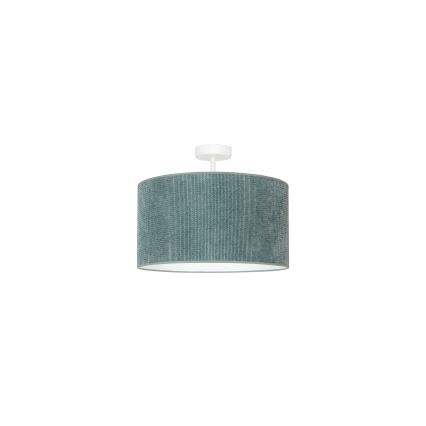 Duolla - Полилей за повърхностен монтаж CORDUROY 1xE27/15W/230V Ø 40 см светлосин