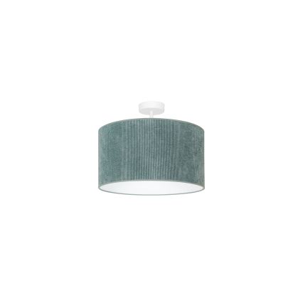 Duolla - Полилей за повърхностен монтаж CORDUROY 1xE27/15W/230V Ø 40 см светлосин