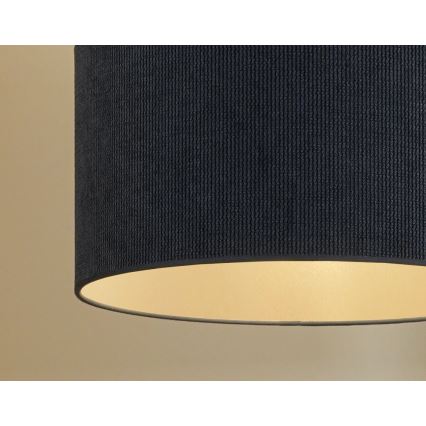 Duolla - Полилей за повърхностен монтаж CORDUROY 1xE27/15W/230V Ø 40 см тъмносин