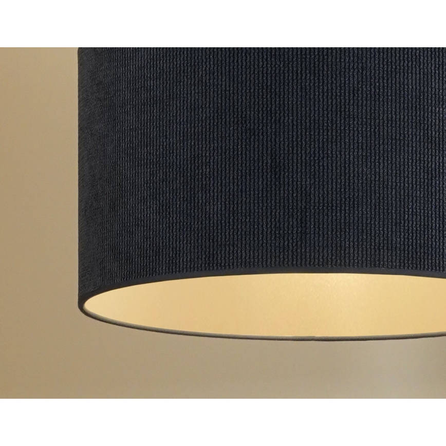 Duolla - Полилей за повърхностен монтаж CORDUROY 1xE27/15W/230V Ø 40 см тъмносин