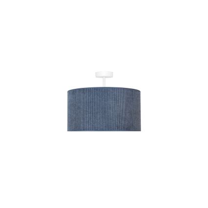 Duolla - Полилей за повърхностен монтаж CORDUROY 1xE27/15W/230V Ø 40 см тъмносин
