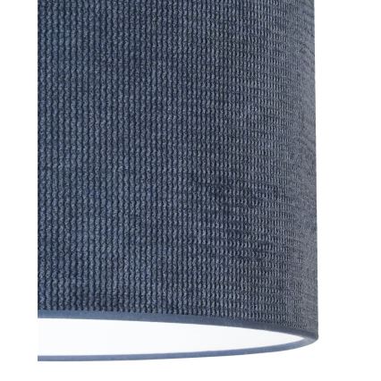 Duolla - Полилей за повърхностен монтаж CORDUROY 1xE27/15W/230V Ø 40 см тъмносин