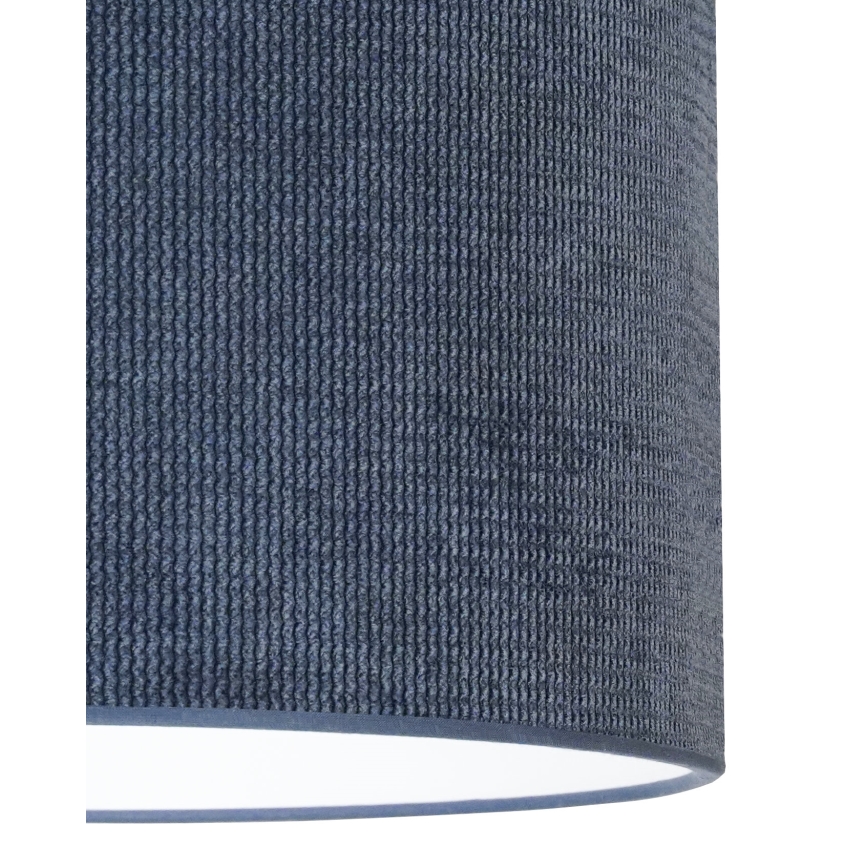 Duolla - Полилей за повърхностен монтаж CORDUROY 1xE27/15W/230V Ø 40 см тъмносин