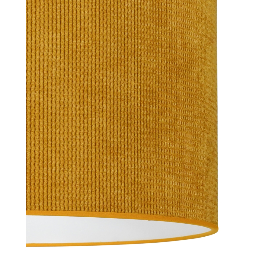 Duolla - Полилей за повърхностен монтаж CORDUROY 1xE27/15W/230V Ø 40 см жълт
