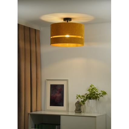 Duolla - Полилей за повърхностен монтаж DOUBLE 1xE27/15W/230V Ø 40 см оранжев