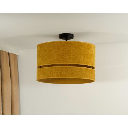 Duolla - Полилей за повърхностен монтаж DOUBLE 1xE27/15W/230V Ø 40 см оранжев