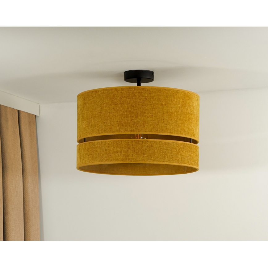 Duolla - Полилей за повърхностен монтаж DOUBLE 1xE27/15W/230V Ø 40 см оранжев