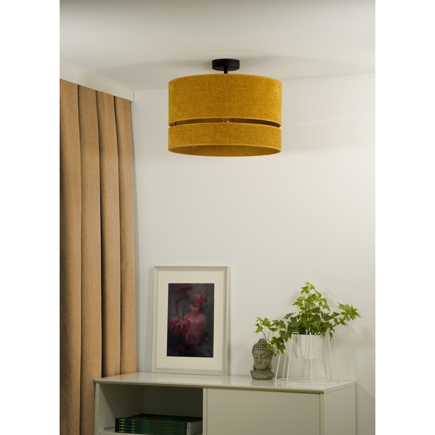 Duolla - Полилей за повърхностен монтаж DOUBLE 1xE27/15W/230V Ø 40 см оранжев