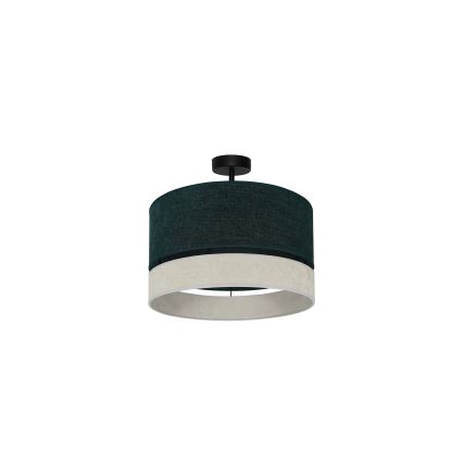 Duolla - Полилей за повърхностен монтаж DOUBLE 1xE27/15W/230V Ø 40 см зелен/сив