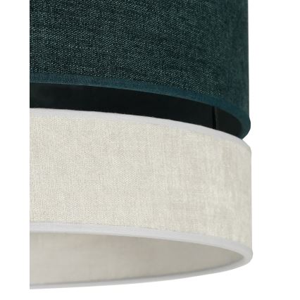 Duolla - Полилей за повърхностен монтаж DOUBLE 1xE27/15W/230V Ø 40 см зелен/сив