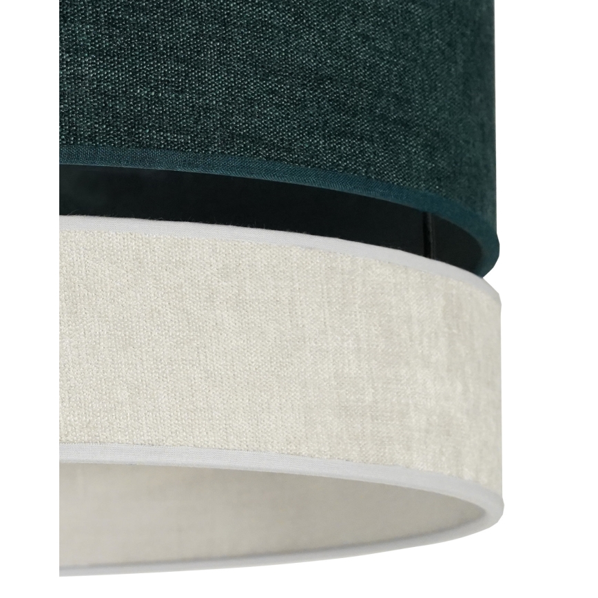 Duolla - Полилей за повърхностен монтаж DOUBLE 1xE27/15W/230V Ø 40 см зелен/сив