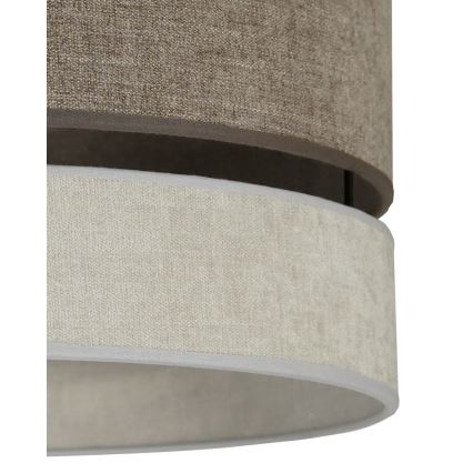 Duolla - Полилей за повърхностен монтаж DOUBLE 1xE27/15W/230V Ø 40 см кафяв/сив