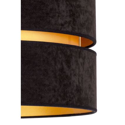 Duolla - Полилей за повърхностен монтаж DUO 1xE27/15W/230V Ø 40 см черен/златист