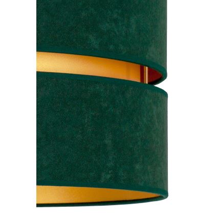 Duolla - Полилей за повърхностен монтаж DUO 1xE27/15W/230V Ø 40 см зелен/златист
