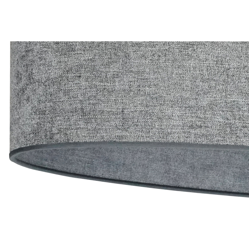 Duolla - Полилей за повърхностен монтаж OVAL 1xE27/15W/230V сив