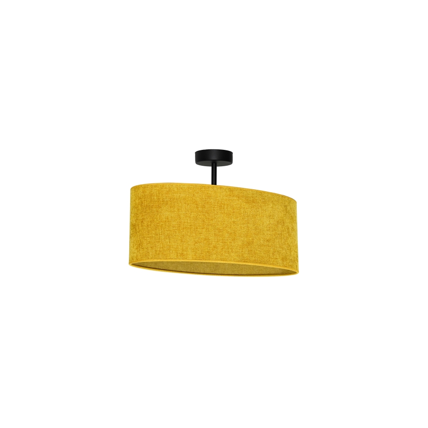 Duolla - Полилей за повърхностен монтаж OVAL 1xE27/15W/230V кафяв