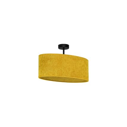 Duolla - Полилей за повърхностен монтаж OVAL 1xE27/15W/230V кафяв