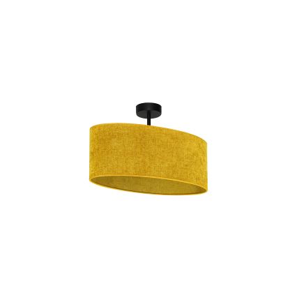 Duolla - Полилей за повърхностен монтаж OVAL 1xE27/15W/230V кафяв
