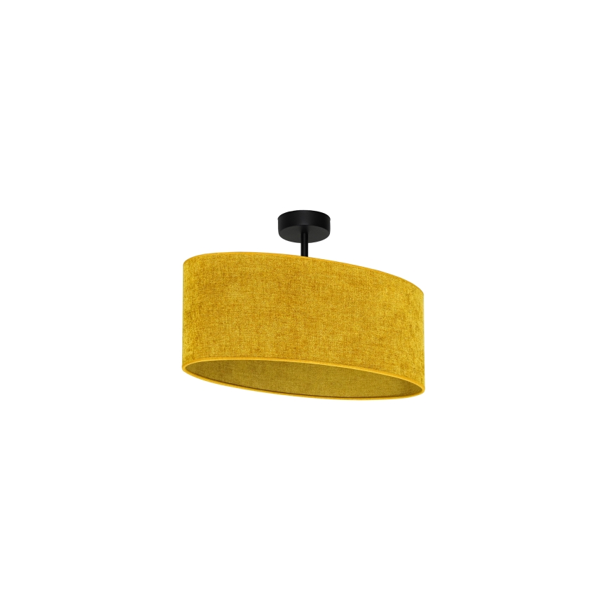 Duolla - Полилей за повърхностен монтаж OVAL 1xE27/15W/230V кафяв