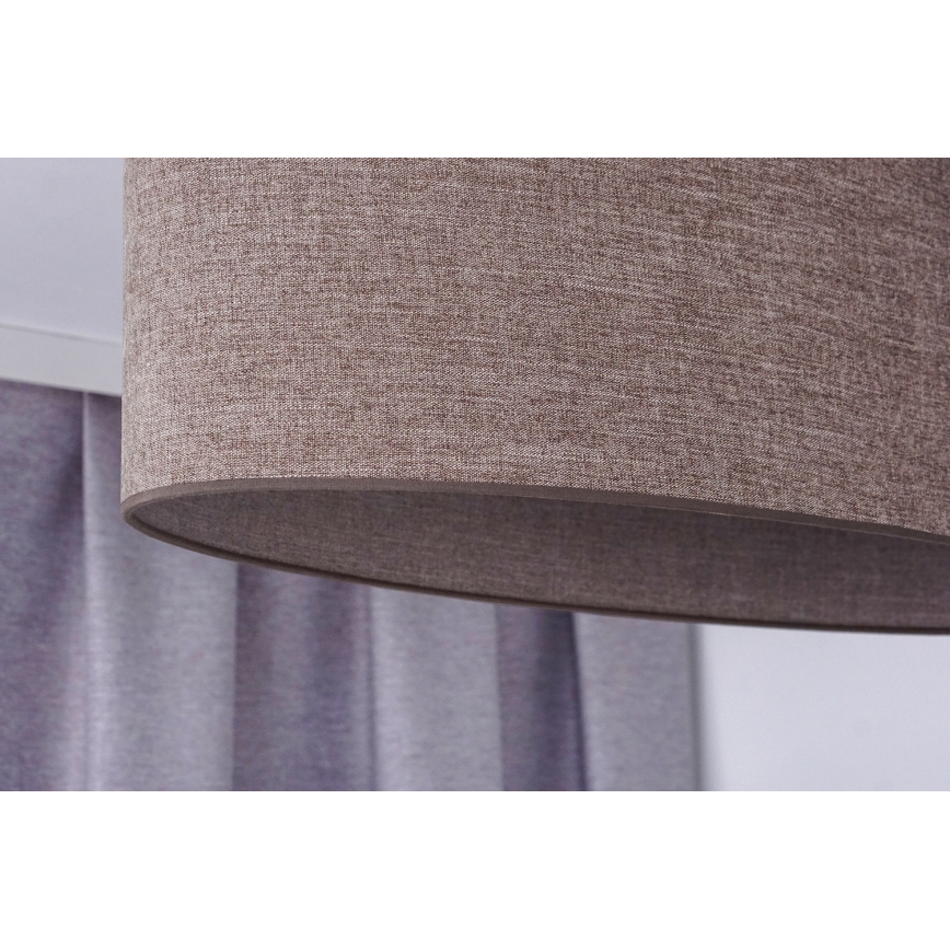 Duolla - Полилей за повърхностен монтаж OVAL 1xE27/15W/230V кафяв