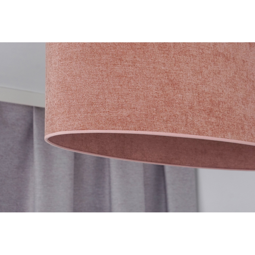 Duolla - Полилей за повърхностен монтаж OVAL 2xE27/15W/230V розов