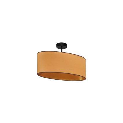 Duolla - Полилей за повърхностен монтаж OVAL VEGAN 1xE27/15W/230V кафяв