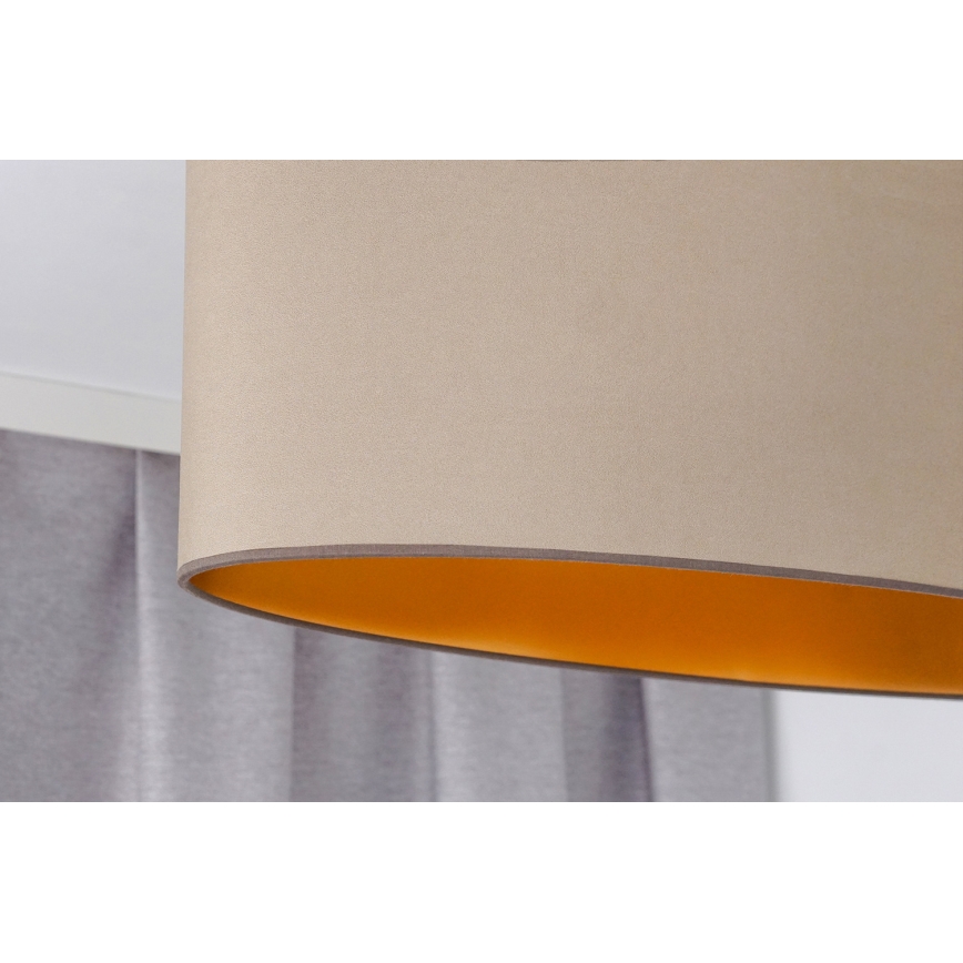 Duolla - Полилей за повърхностен монтаж OVAL VEGAN 2xE27/15W/230V бежов