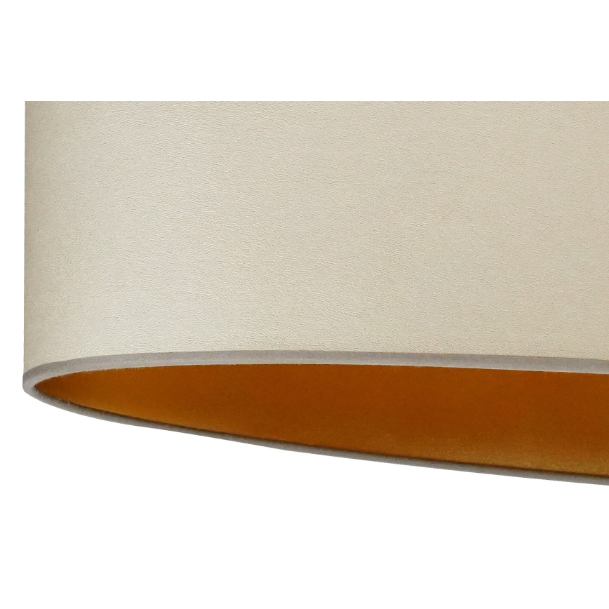 Duolla - Полилей за повърхностен монтаж OVAL VEGAN 2xE27/15W/230V бежов