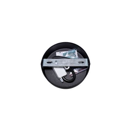 Duolla - Полилей за повърхностен монтаж RIO SHINY 1xE27/15W/230V Ø 45 см черен/меден