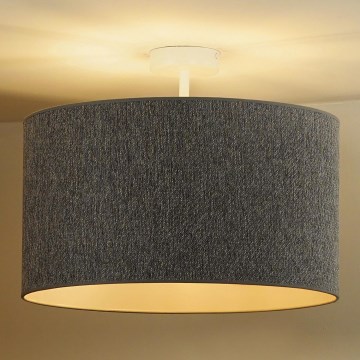 Duolla - Полилей за повърхностен монтаж ROLLER ECO RECYCLING 1xE27/15W/230V Ø 45 см сив
