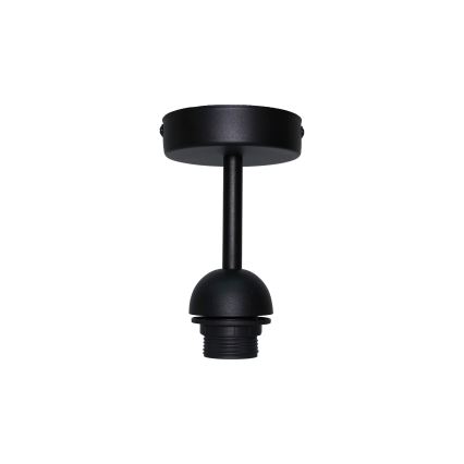 Duolla - Полилей за повърхностен монтаж ROLLER RATTAN 1xE27/15W/230V Ø 45 см черен