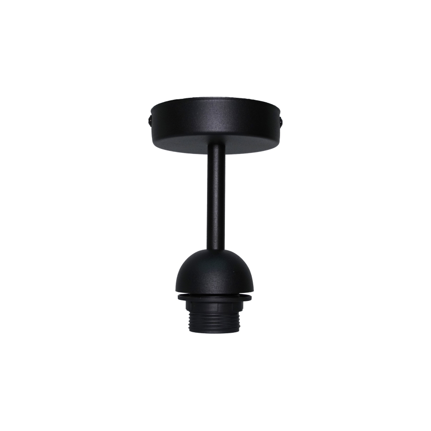 Duolla - Полилей за повърхностен монтаж ROLLER RATTAN 1xE27/15W/230V Ø 45 см черен