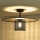 Duolla - Полилей за повърхностен монтаж TOKYO RATTAN 1xE27/15W/230V Ø 50 см черен/сребрист