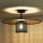 Duolla - Полилей за повърхностен монтаж TOKYO RATTAN 1xE27/15W/230V Ø 50 см златист/черен
