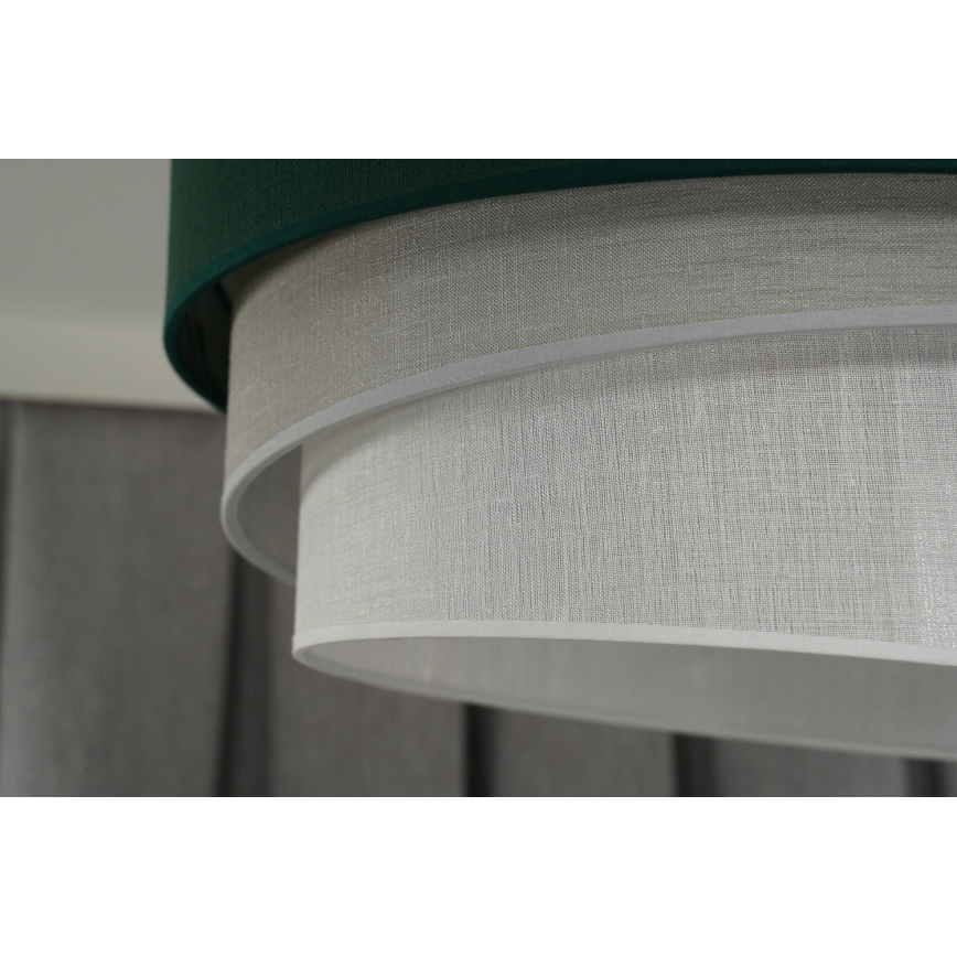 Duolla - Полилей за повърхностен монтаж TRIO 1xE27/15W/230V Ø 45 см зелен/сив/бял
