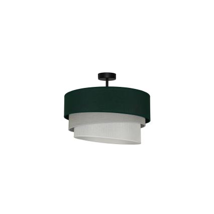 Duolla - Полилей за повърхностен монтаж TRIO 1xE27/15W/230V Ø 45 см зелен/сив/бял