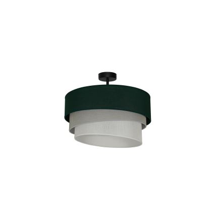 Duolla - Полилей за повърхностен монтаж TRIO 1xE27/15W/230V Ø 45 см зелен/сив/бял