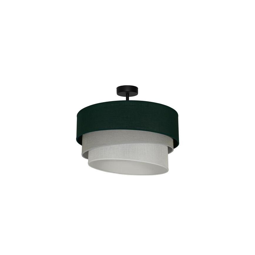 Duolla - Полилей за повърхностен монтаж TRIO 1xE27/15W/230V Ø 45 см зелен/сив/бял