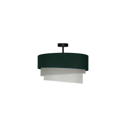 Duolla - Полилей за повърхностен монтаж TRIO 1xE27/15W/230V Ø 45 см зелен/сив/бял