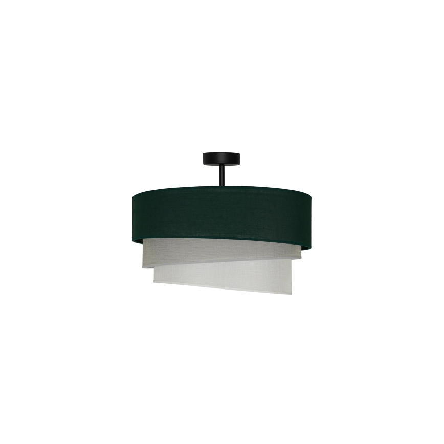 Duolla - Полилей за повърхностен монтаж TRIO 1xE27/15W/230V Ø 45 см зелен/сив/бял